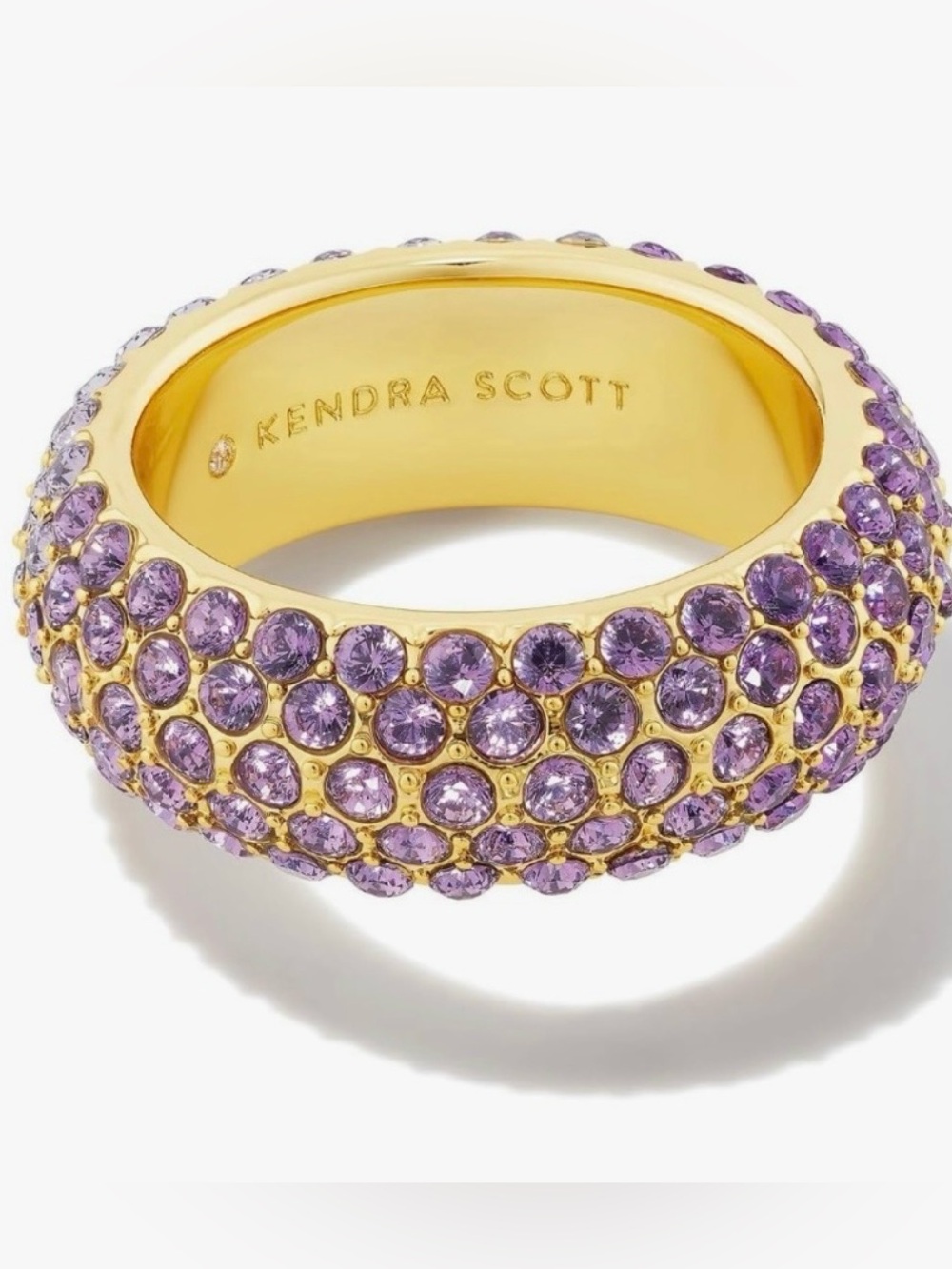 Kendra Scott Amethyst Pave Dome Statement Ring